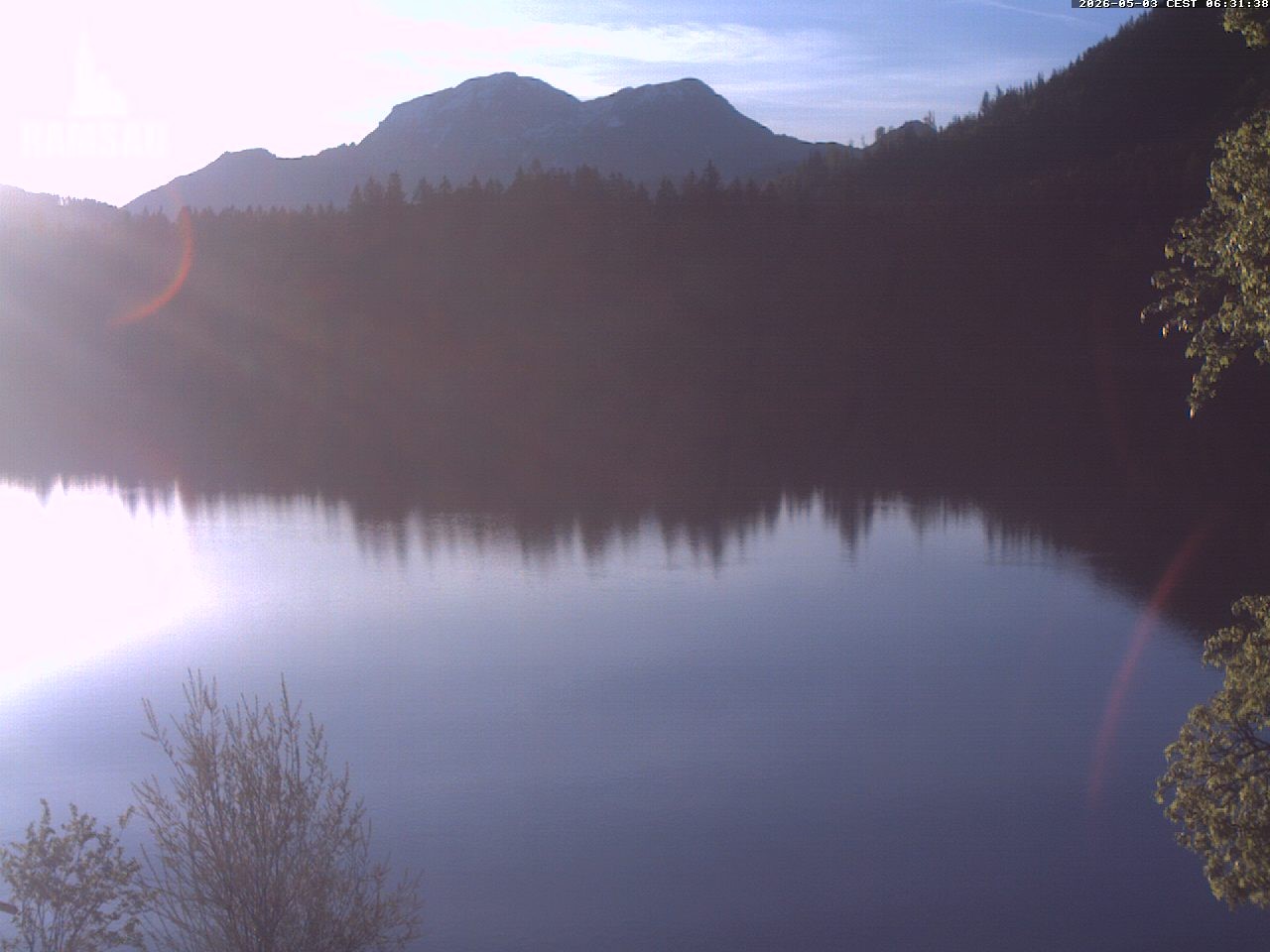 Archiv Foto Webcam Blick auf den Hintersee in Ramsau bei Berchtesgaden