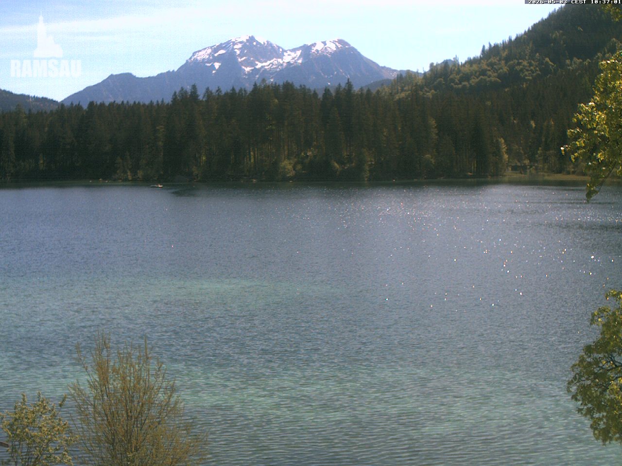 Archiv Foto Webcam Blick auf den Hintersee in Ramsau bei Berchtesgaden