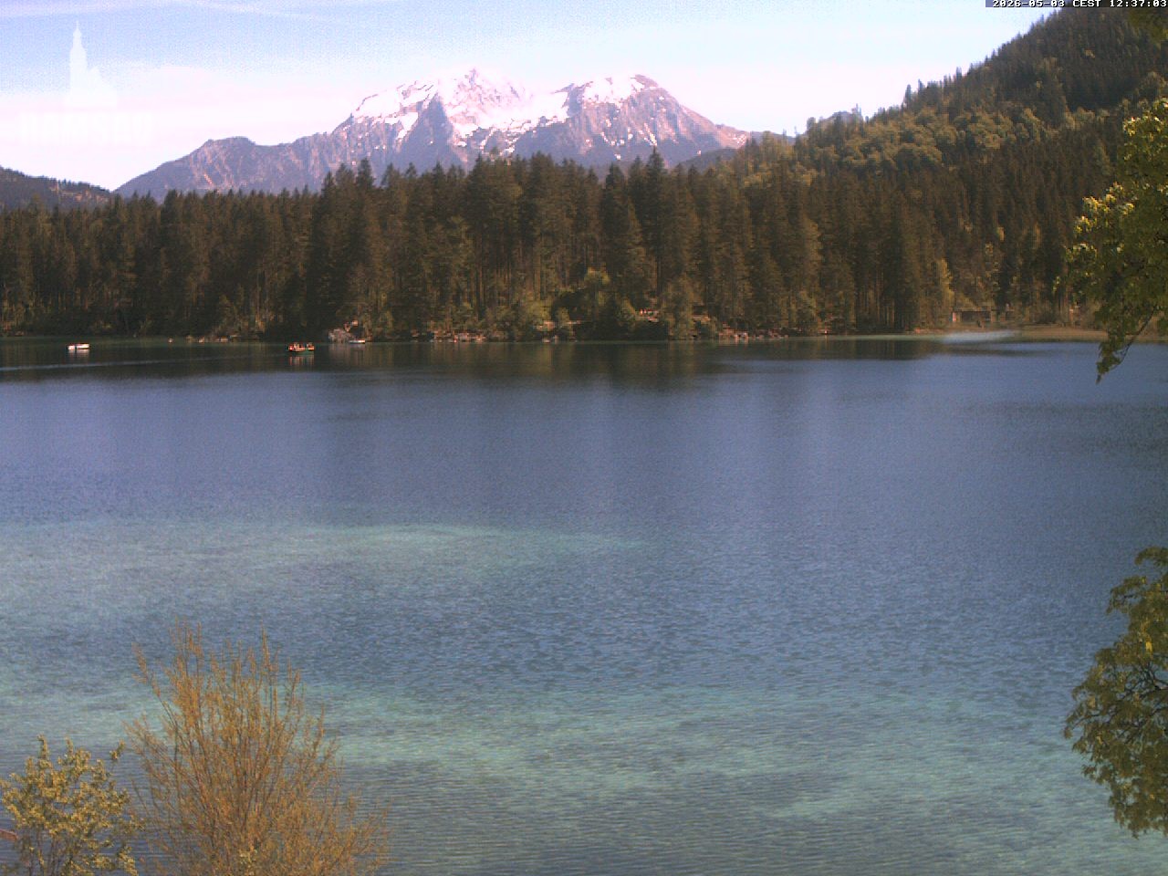 Archiv Foto Webcam Blick auf den Hintersee in Ramsau bei Berchtesgaden