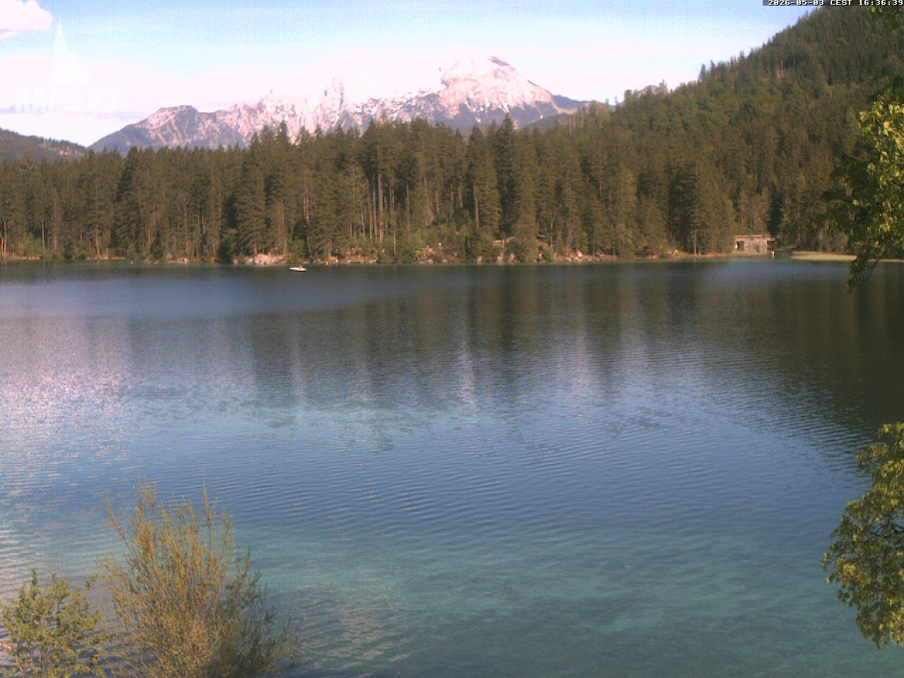 Archiv Foto Webcam Blick auf den Hintersee in Ramsau bei Berchtesgaden