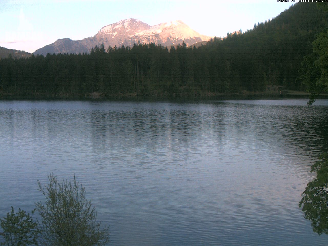 Archiv Foto Webcam Blick auf den Hintersee in Ramsau bei Berchtesgaden
