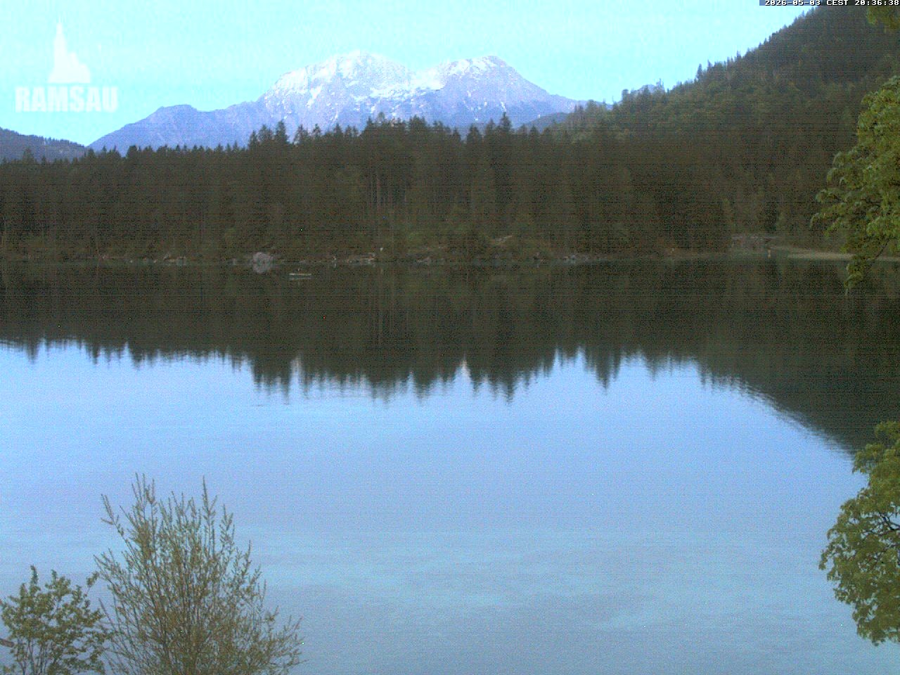 Archiv Foto Webcam Blick auf den Hintersee in Ramsau bei Berchtesgaden