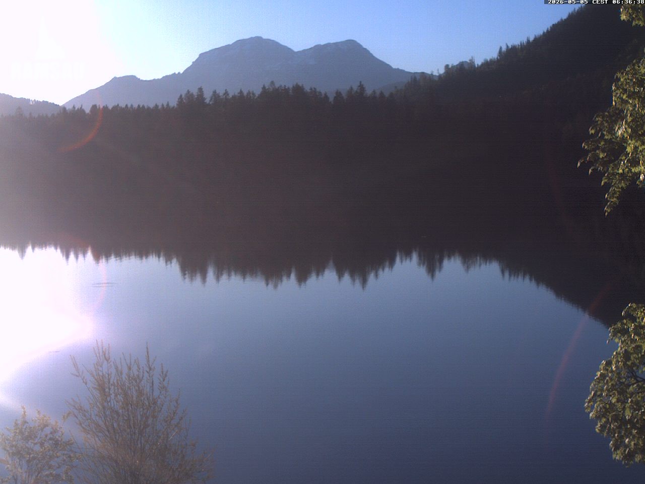 Archiv Foto Webcam Blick auf den Hintersee in Ramsau bei Berchtesgaden