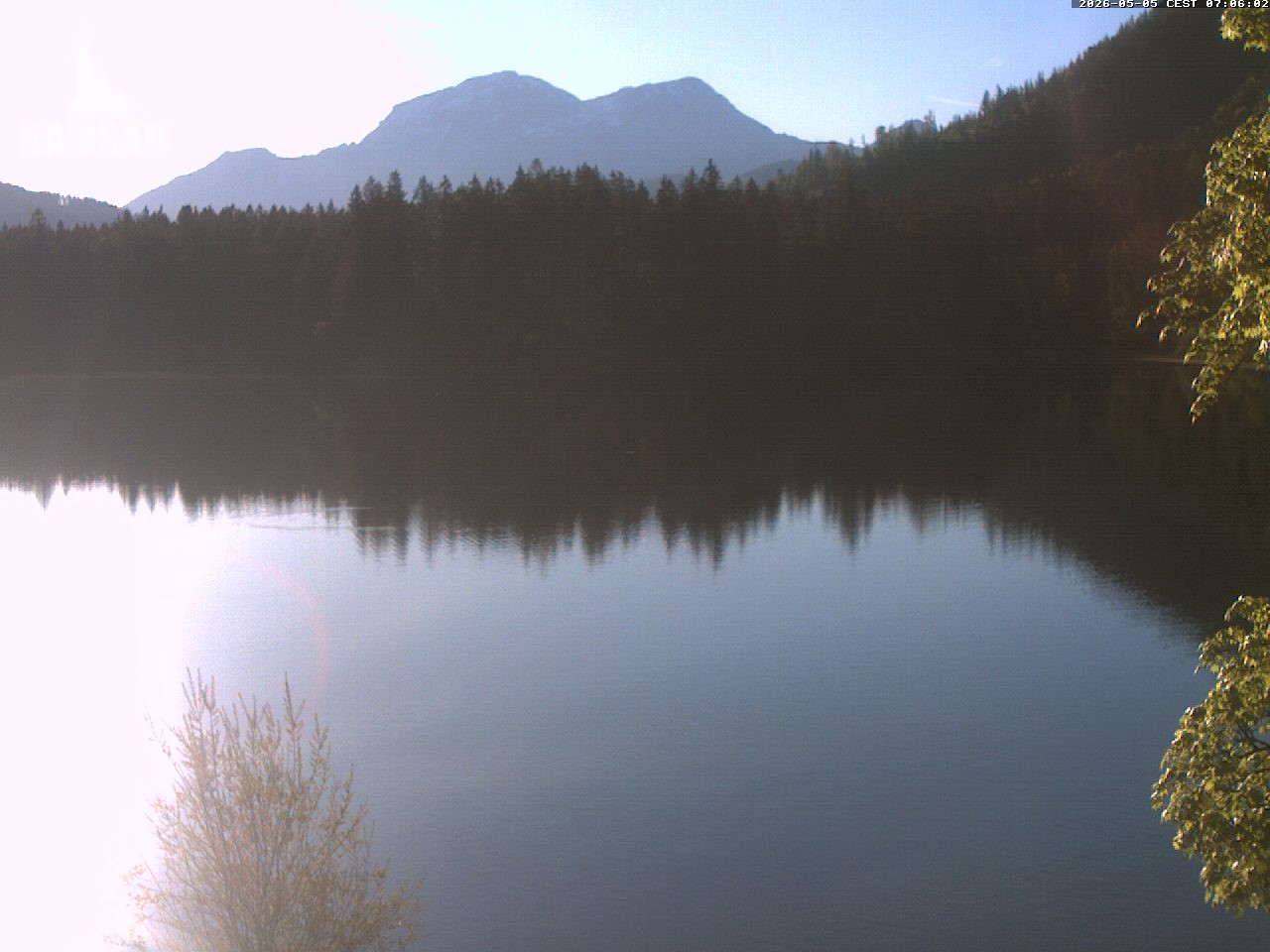 Archiv Foto Webcam Blick auf den Hintersee in Ramsau bei Berchtesgaden