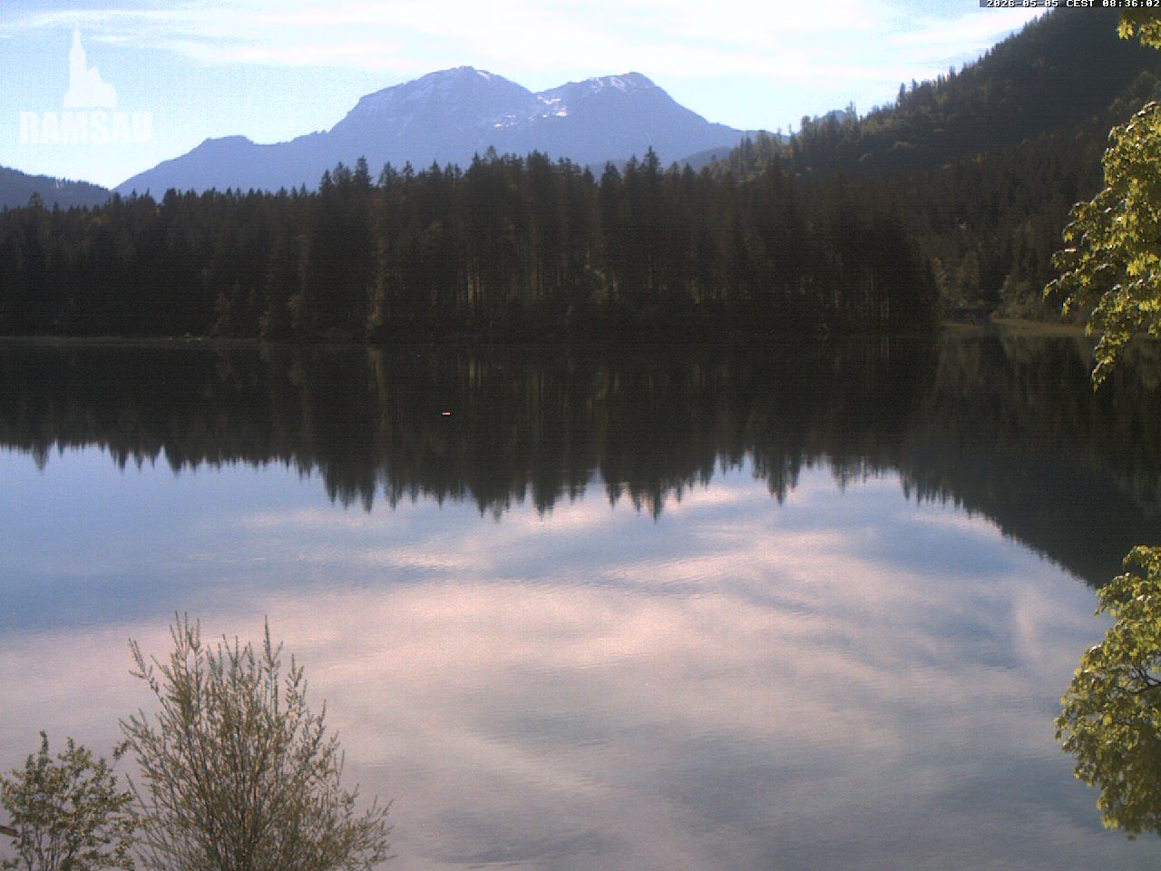 Archiv Foto Webcam Blick auf den Hintersee in Ramsau bei Berchtesgaden