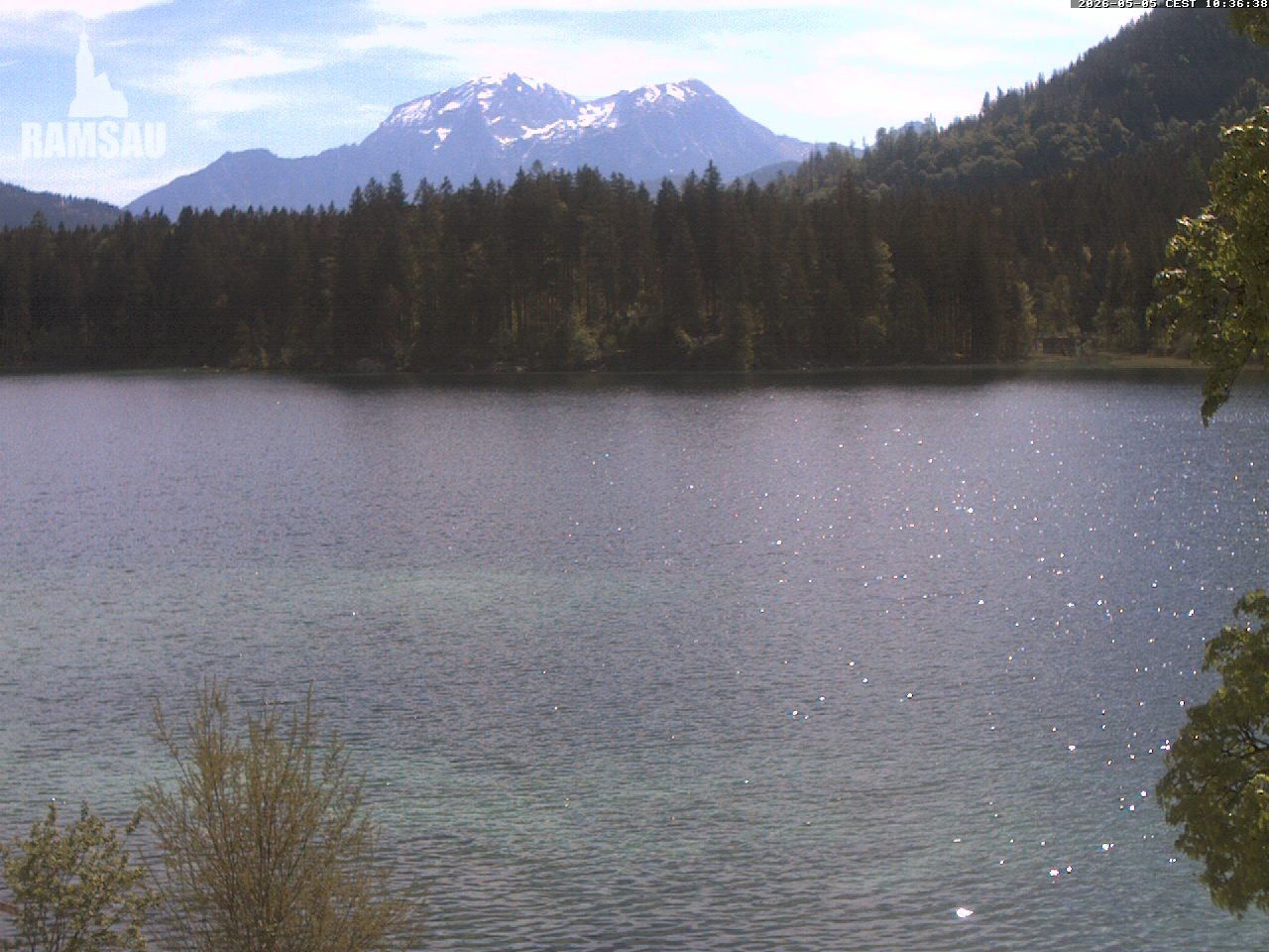 Archiv Foto Webcam Blick auf den Hintersee in Ramsau bei Berchtesgaden