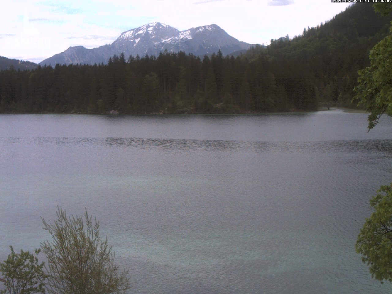 Archiv Foto Webcam Blick auf den Hintersee in Ramsau bei Berchtesgaden