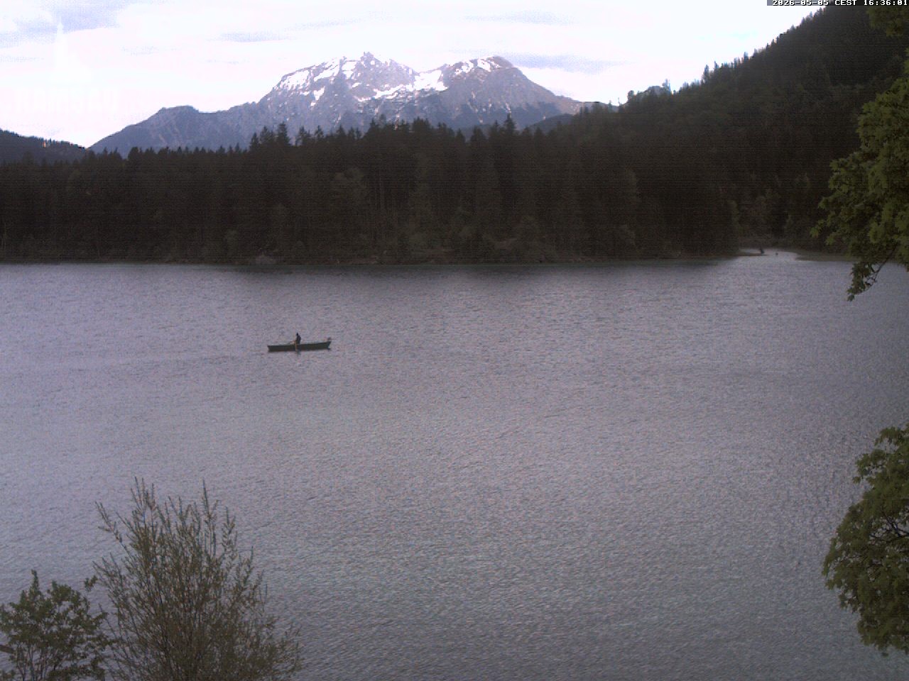 Archiv Foto Webcam Blick auf den Hintersee in Ramsau bei Berchtesgaden