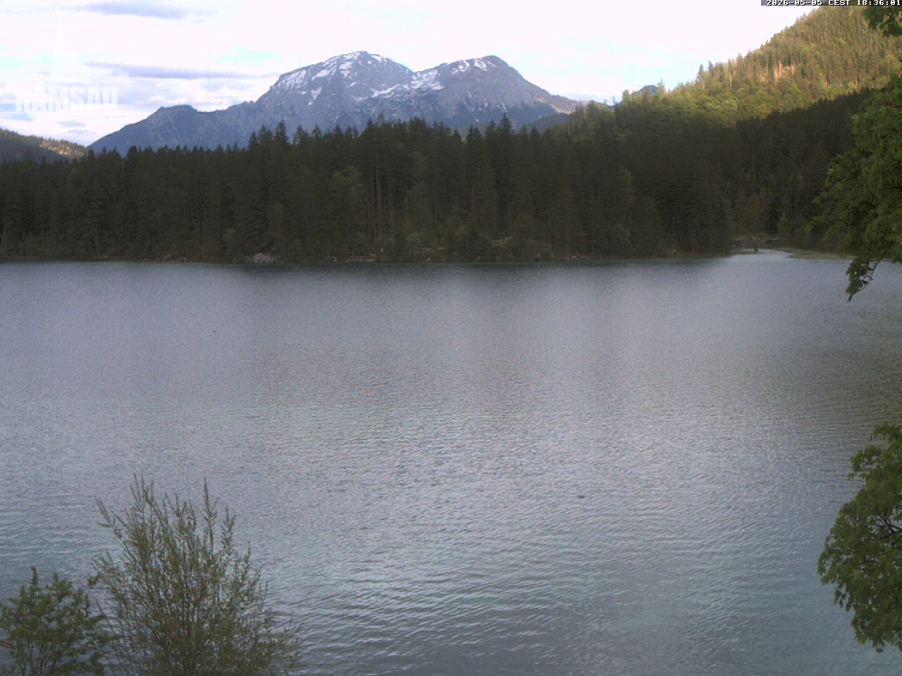 Archiv Foto Webcam Blick auf den Hintersee in Ramsau bei Berchtesgaden