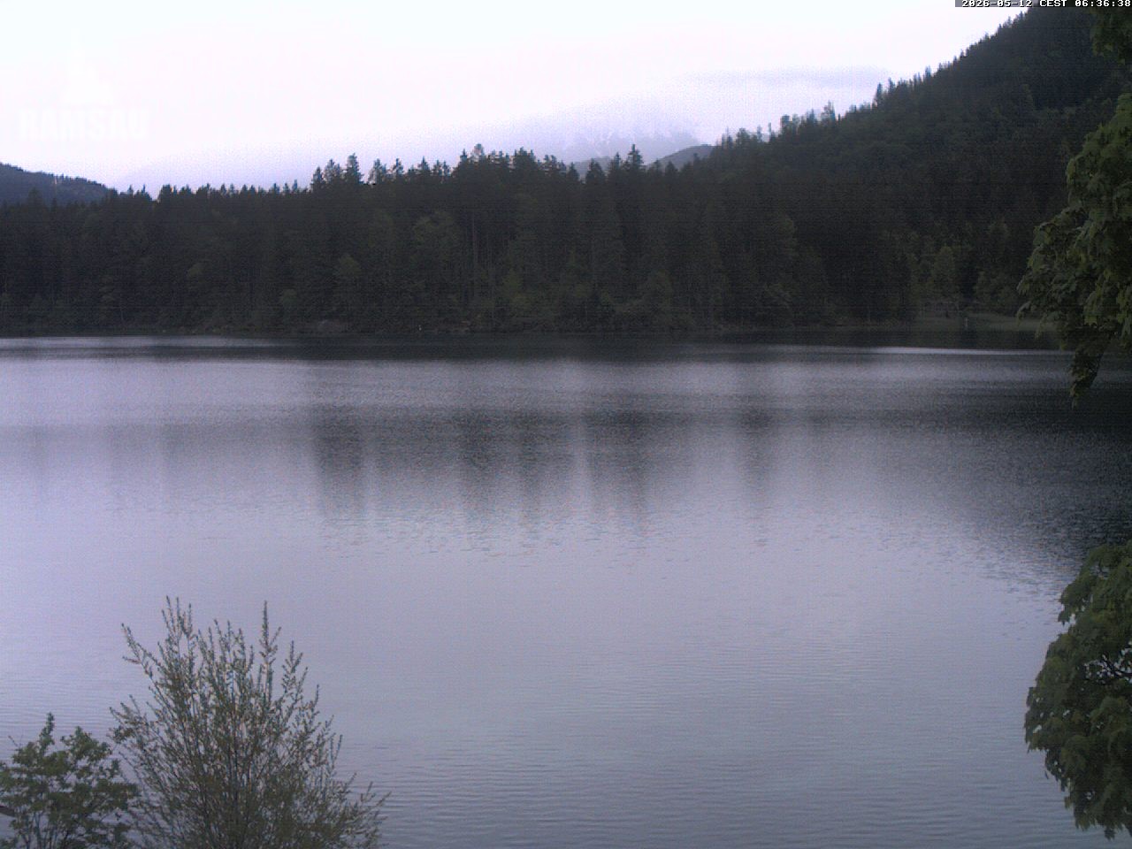 Archiv Foto Webcam Blick auf den Hintersee in Ramsau bei Berchtesgaden