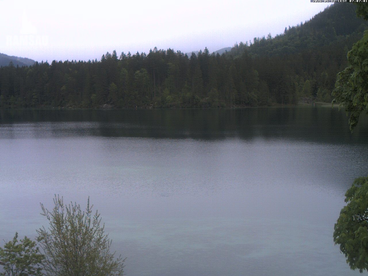 Archiv Foto Webcam Blick auf den Hintersee in Ramsau bei Berchtesgaden