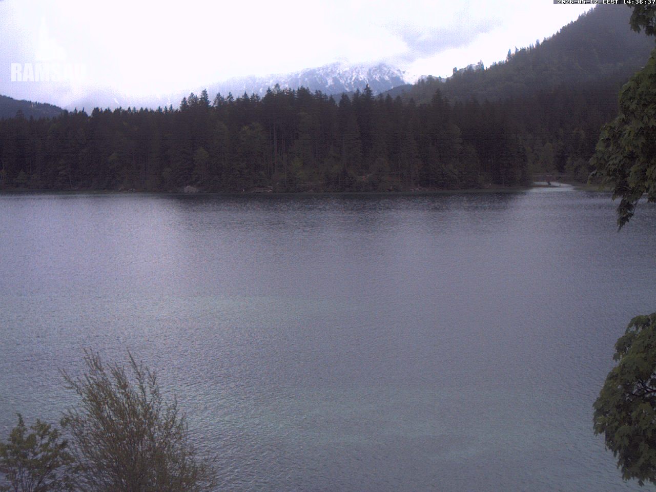 Archiv Foto Webcam Blick auf den Hintersee in Ramsau bei Berchtesgaden