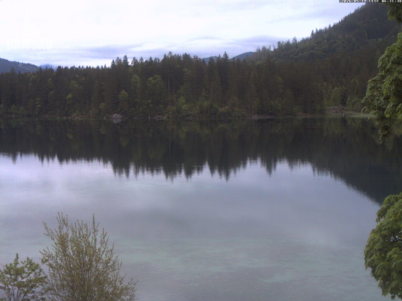 Archiv Foto Webcam Blick auf den Hintersee in Ramsau bei Berchtesgaden