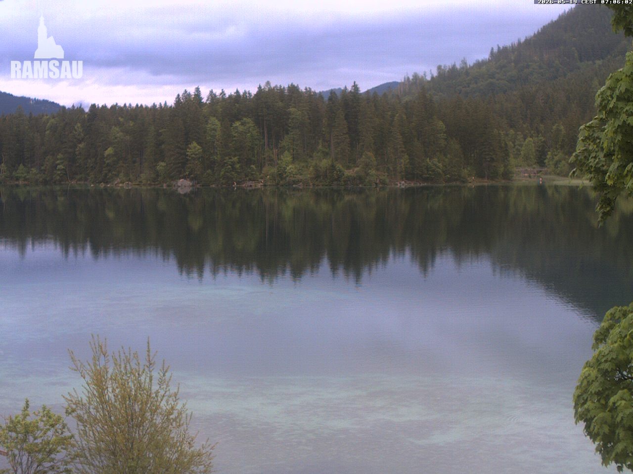 Archiv Foto Webcam Blick auf den Hintersee in Ramsau bei Berchtesgaden