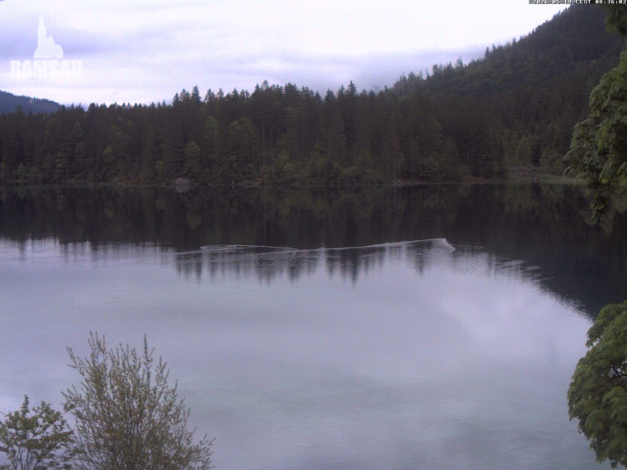 Archiv Foto Webcam Blick auf den Hintersee in Ramsau bei Berchtesgaden