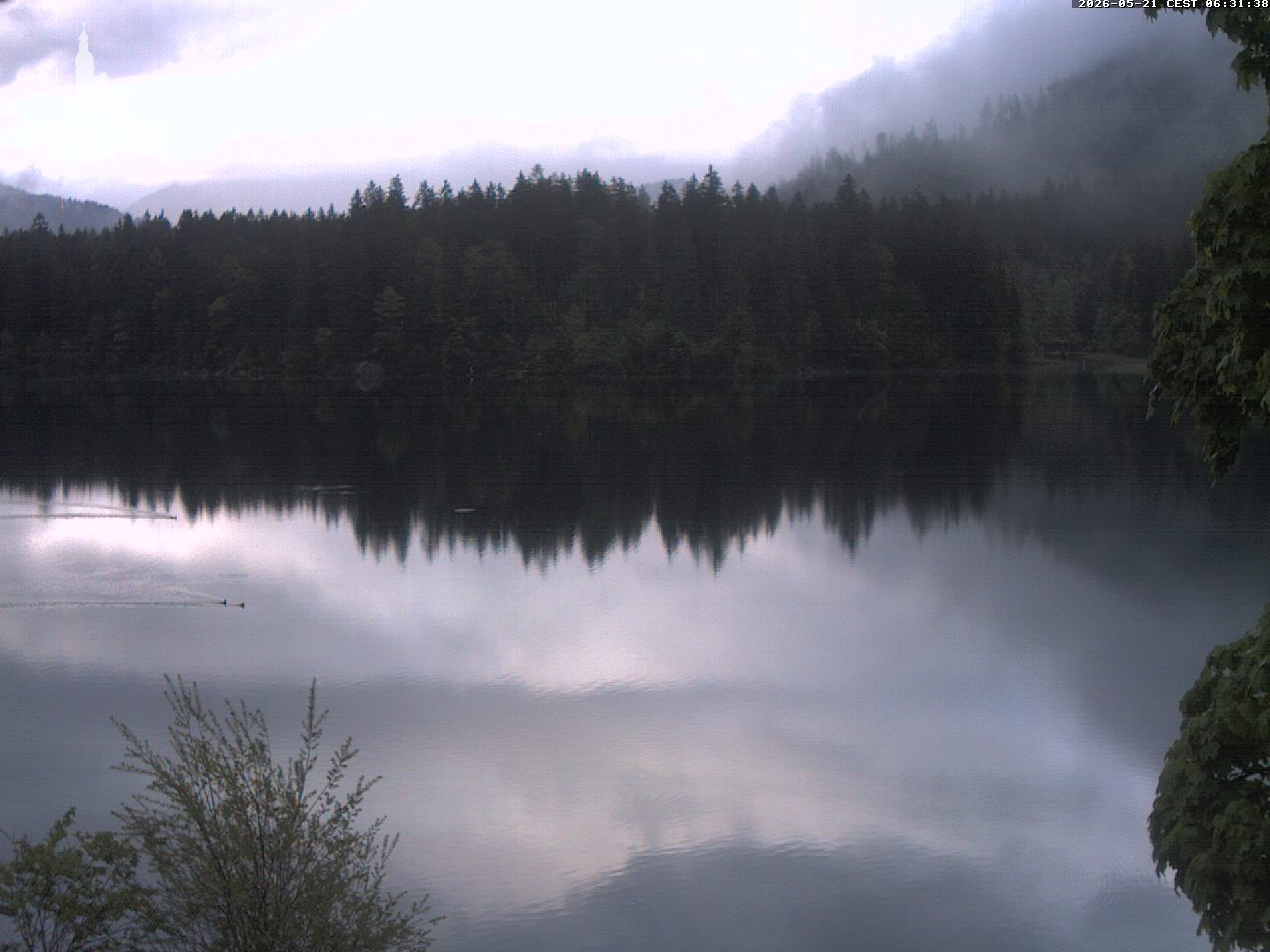 Archiv Foto Webcam Blick auf den Hintersee in Ramsau bei Berchtesgaden