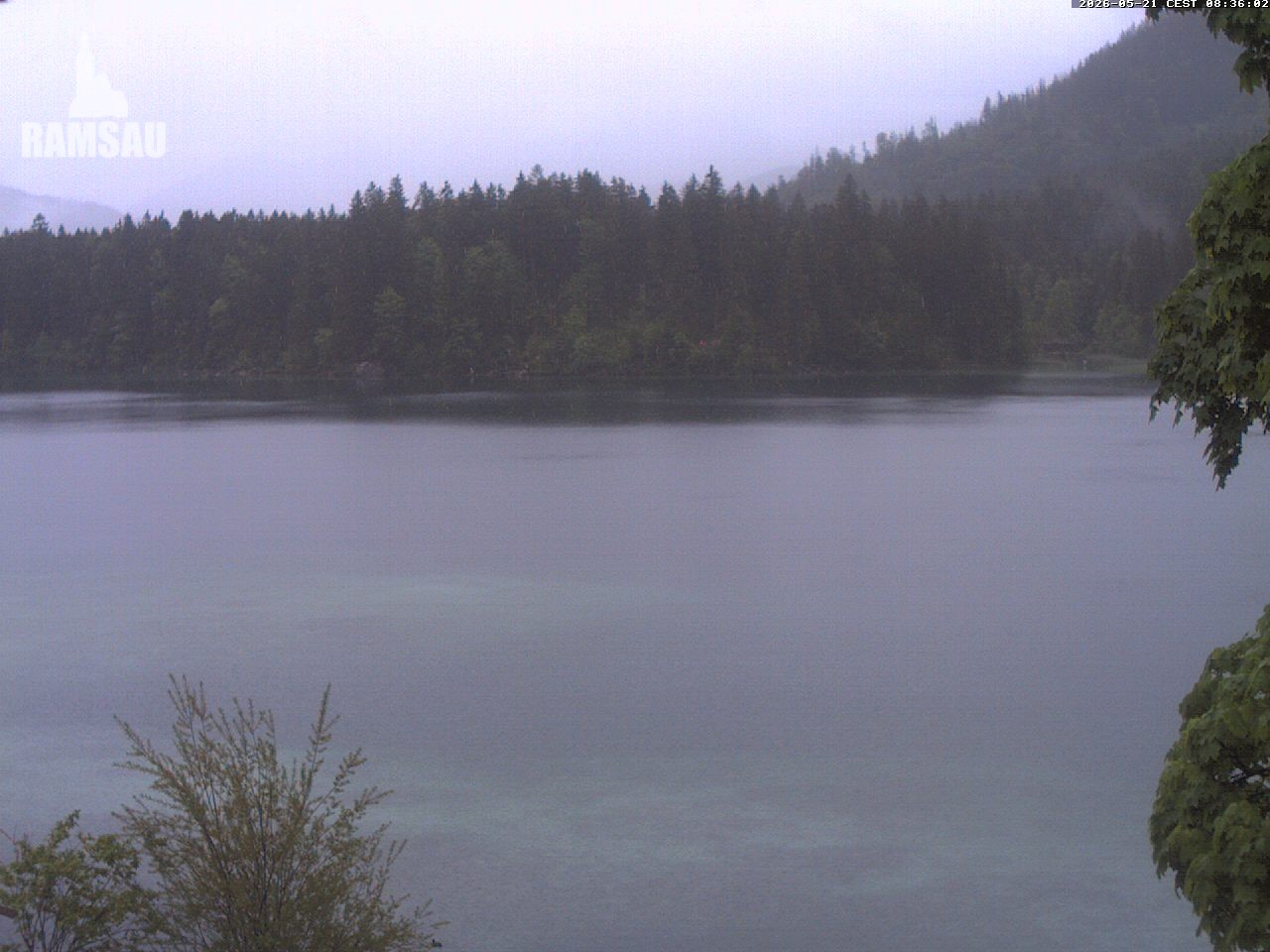 Archiv Foto Webcam Blick auf den Hintersee in Ramsau bei Berchtesgaden