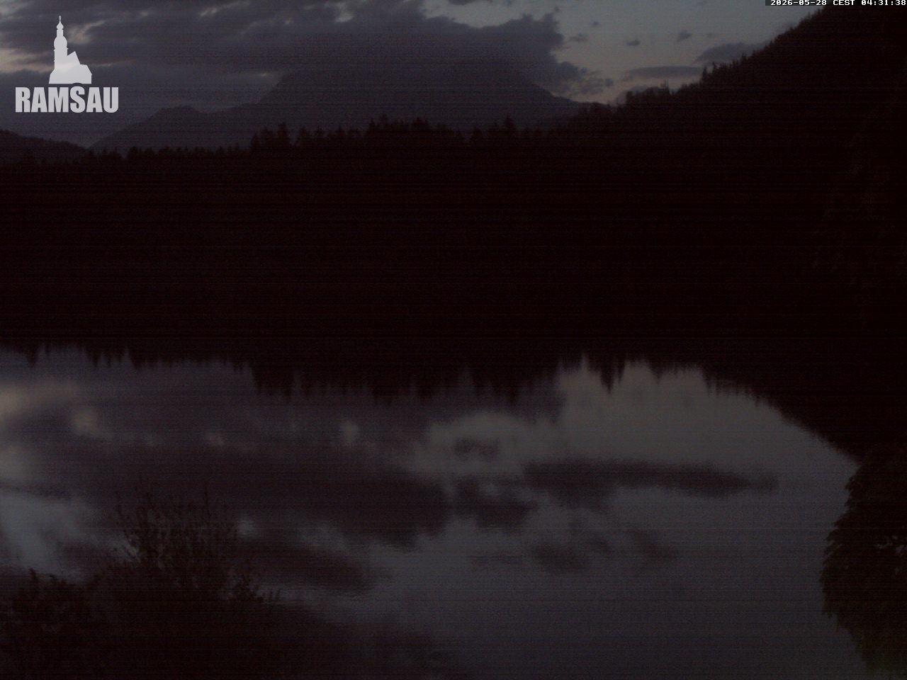 Archiv Foto Webcam Blick auf den Hintersee in Ramsau bei Berchtesgaden