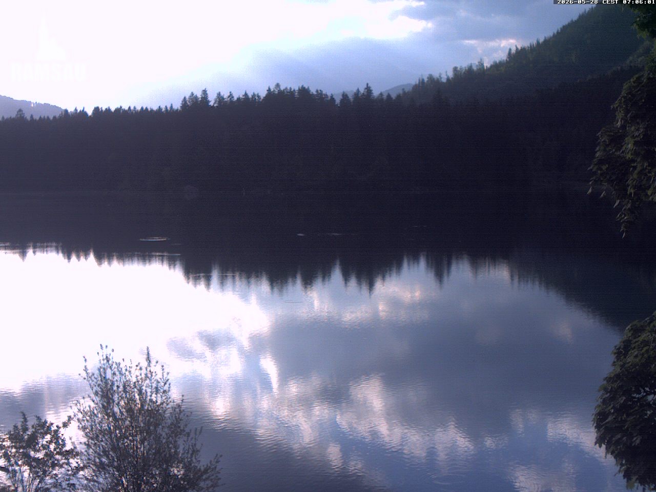 Archiv Foto Webcam Blick auf den Hintersee in Ramsau bei Berchtesgaden