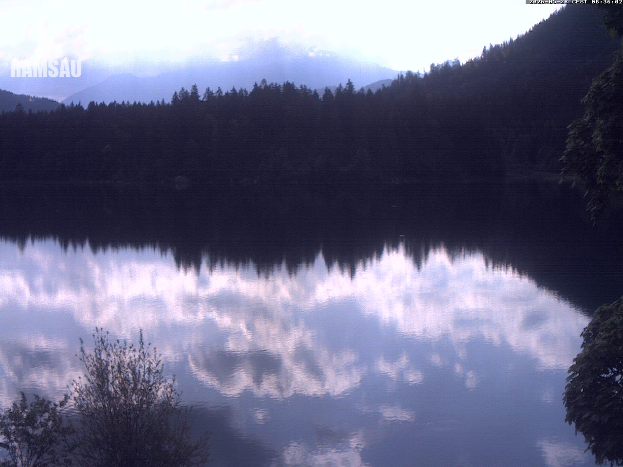 Archiv Foto Webcam Blick auf den Hintersee in Ramsau bei Berchtesgaden