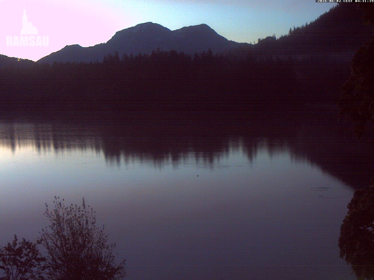 Archiv Foto Webcam Blick auf den Hintersee in Ramsau bei Berchtesgaden