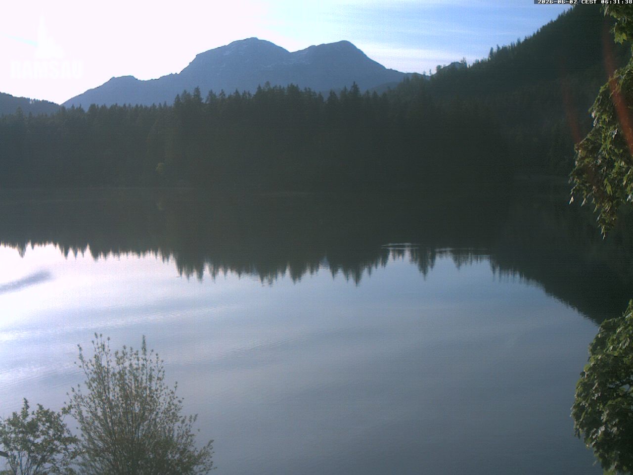 Archiv Foto Webcam Blick auf den Hintersee in Ramsau bei Berchtesgaden