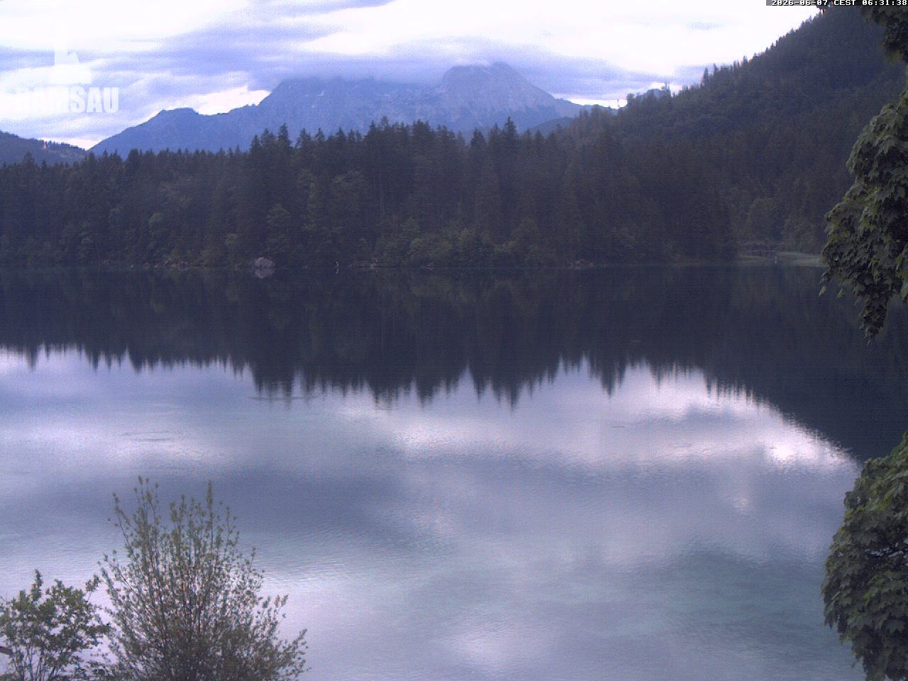 Archiv Foto Webcam Blick auf den Hintersee in Ramsau bei Berchtesgaden
