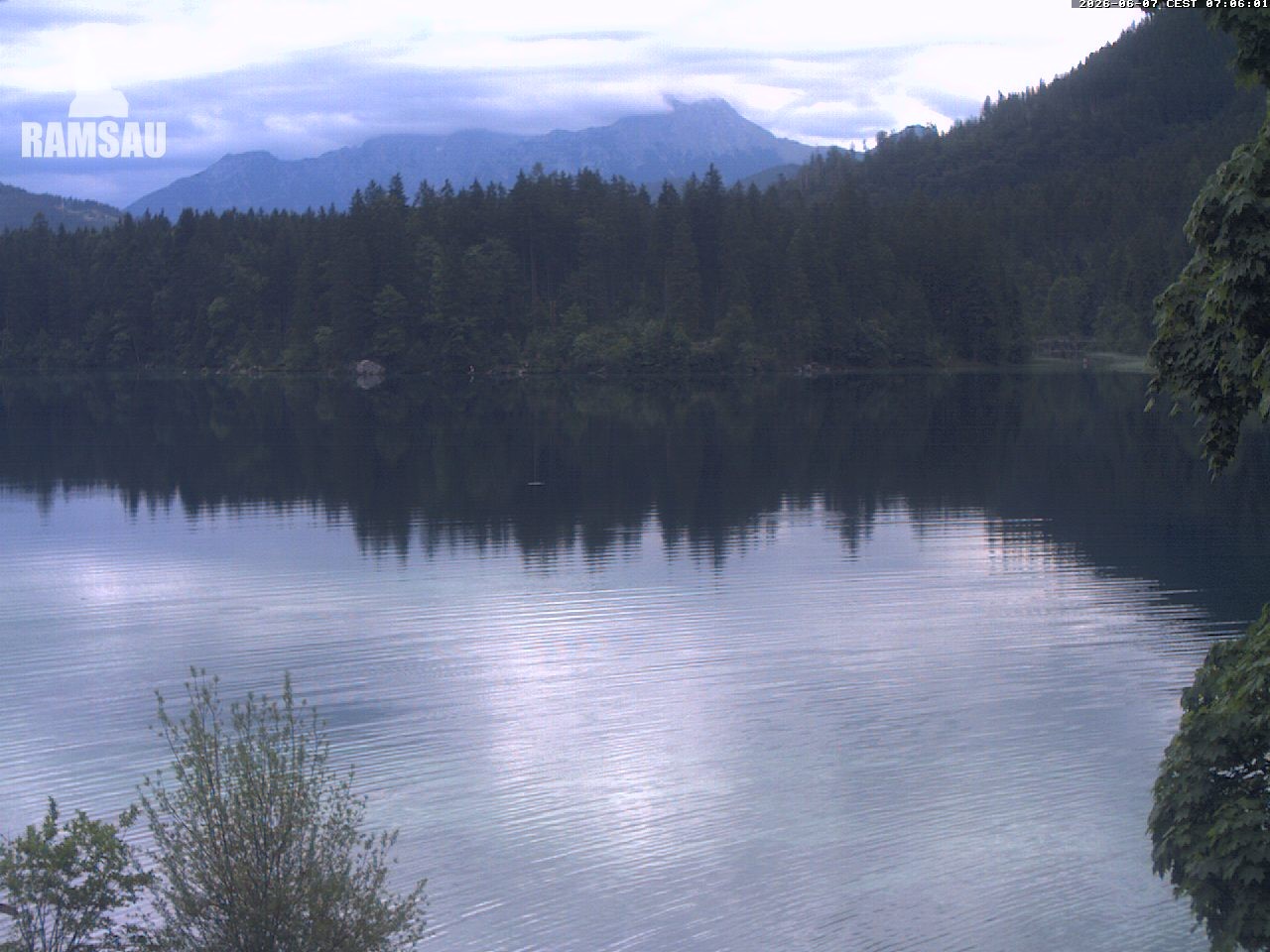 Archiv Foto Webcam Blick auf den Hintersee in Ramsau bei Berchtesgaden