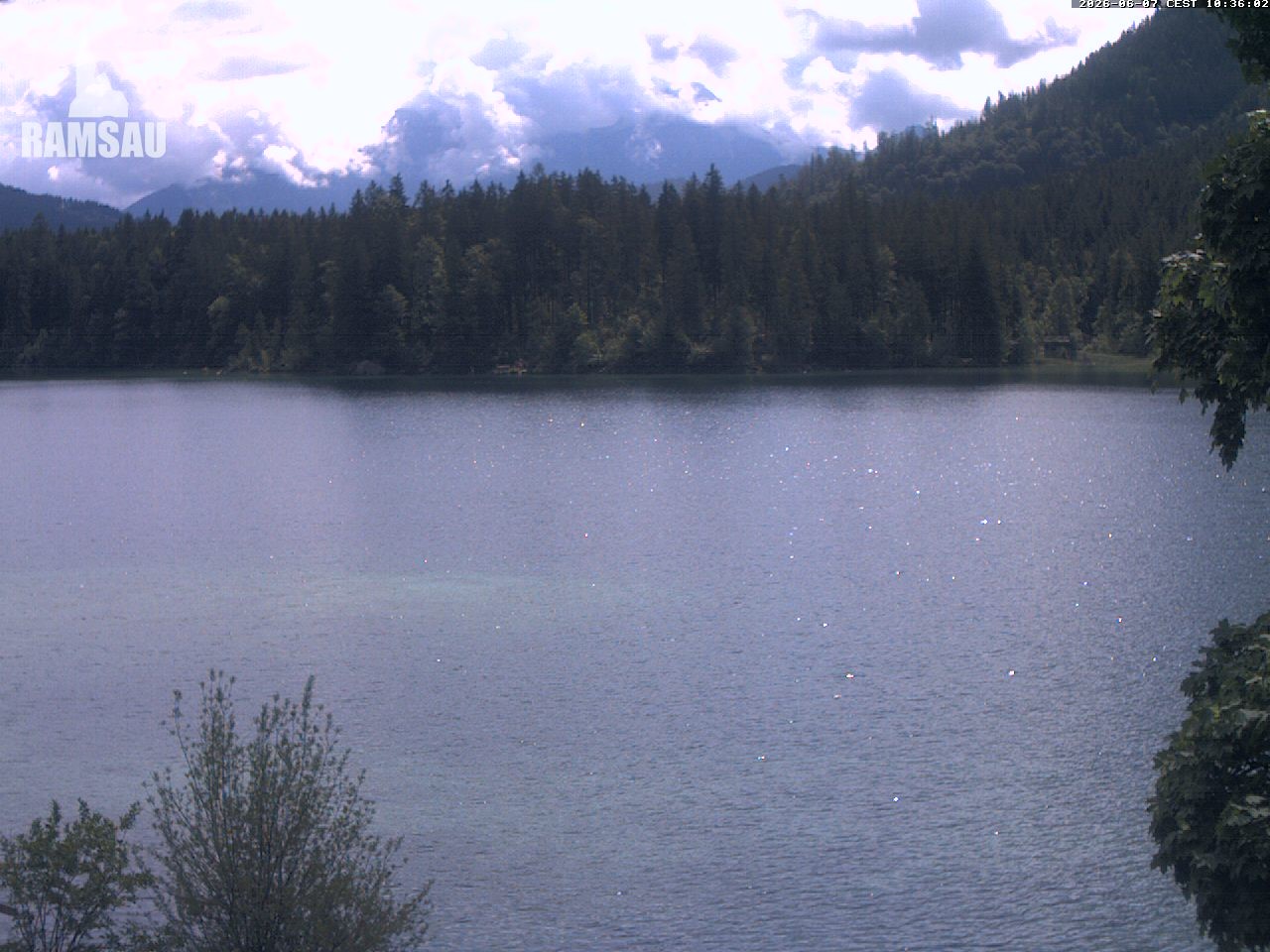 Archiv Foto Webcam Blick auf den Hintersee in Ramsau bei Berchtesgaden