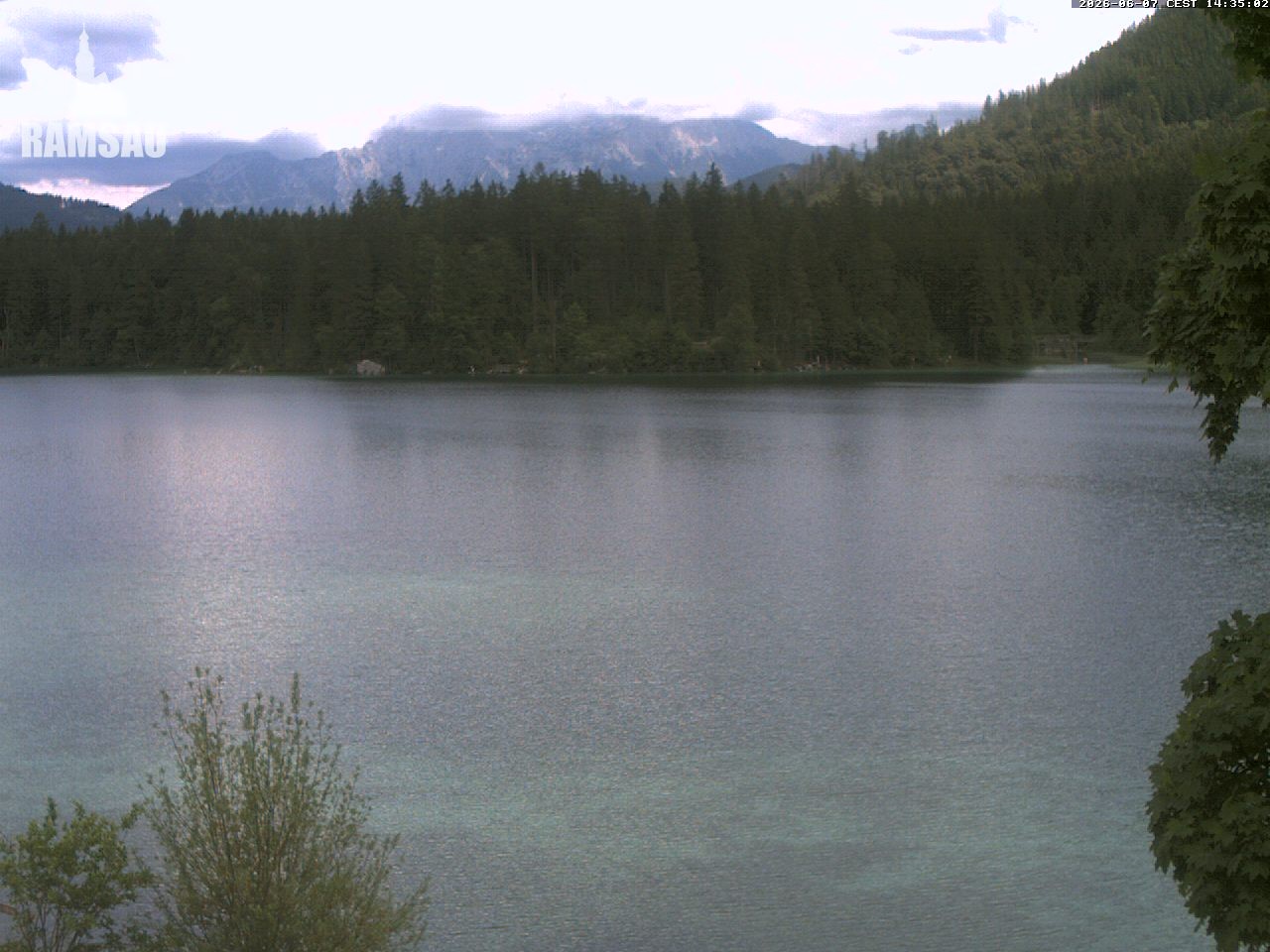 Archiv Foto Webcam Blick auf den Hintersee in Ramsau bei Berchtesgaden