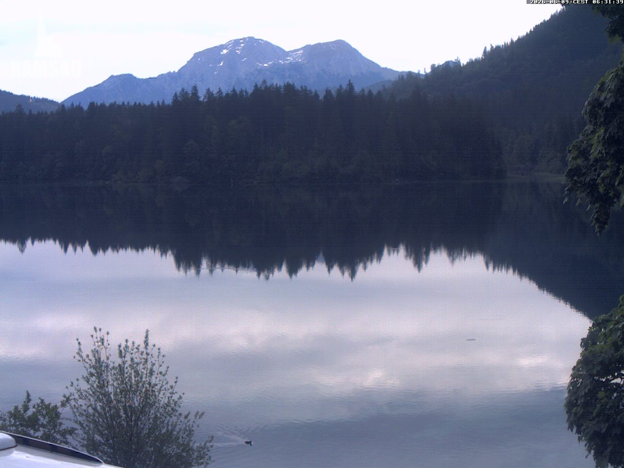 Archiv Foto Webcam Blick auf den Hintersee in Ramsau bei Berchtesgaden