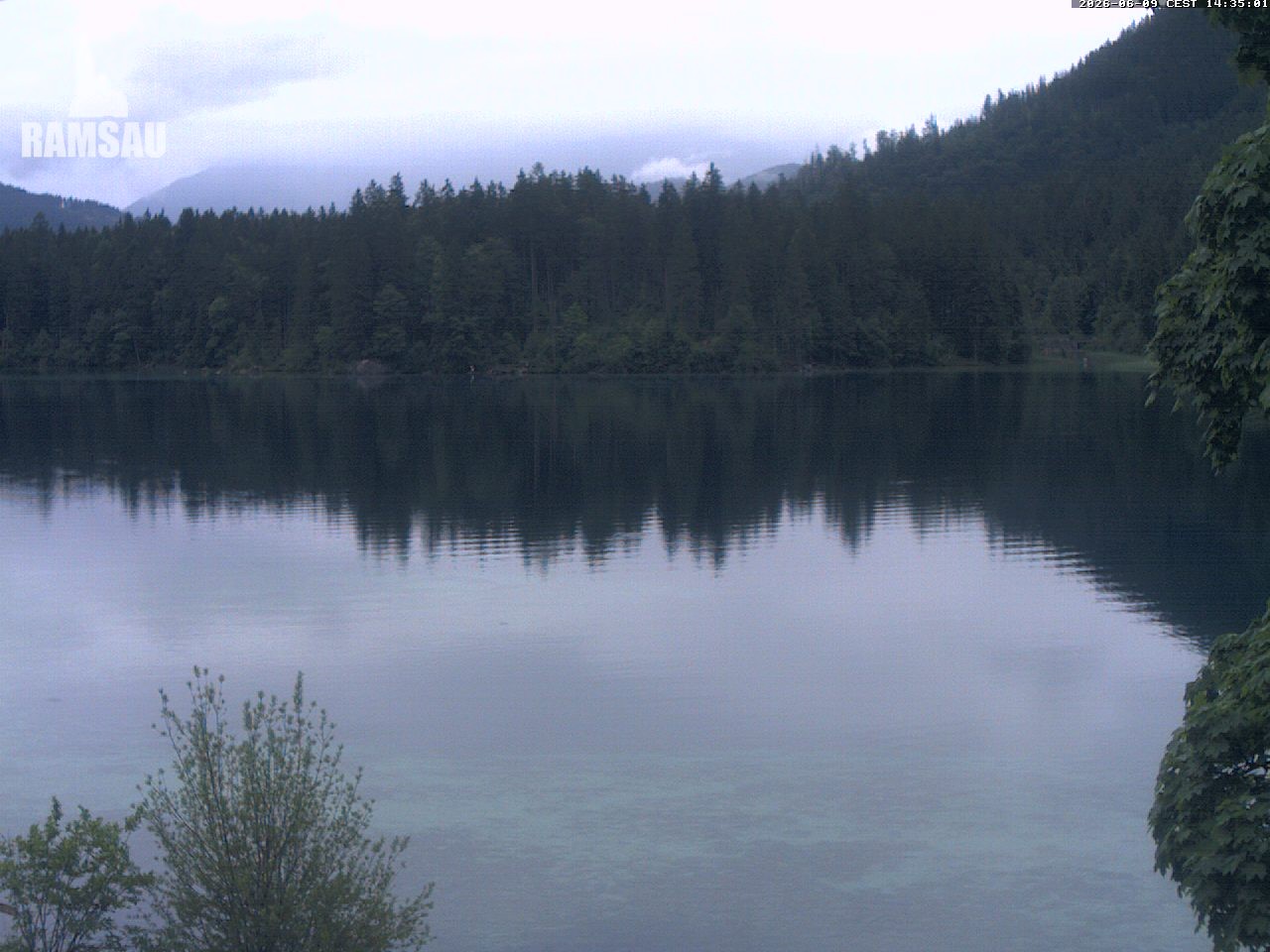 Archiv Foto Webcam Blick auf den Hintersee in Ramsau bei Berchtesgaden