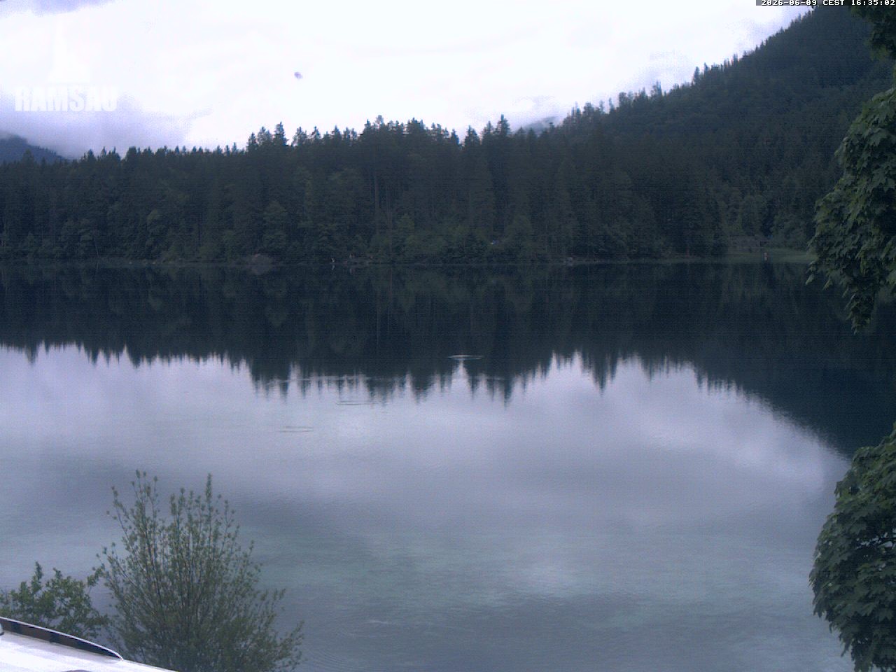 Archiv Foto Webcam Blick auf den Hintersee in Ramsau bei Berchtesgaden