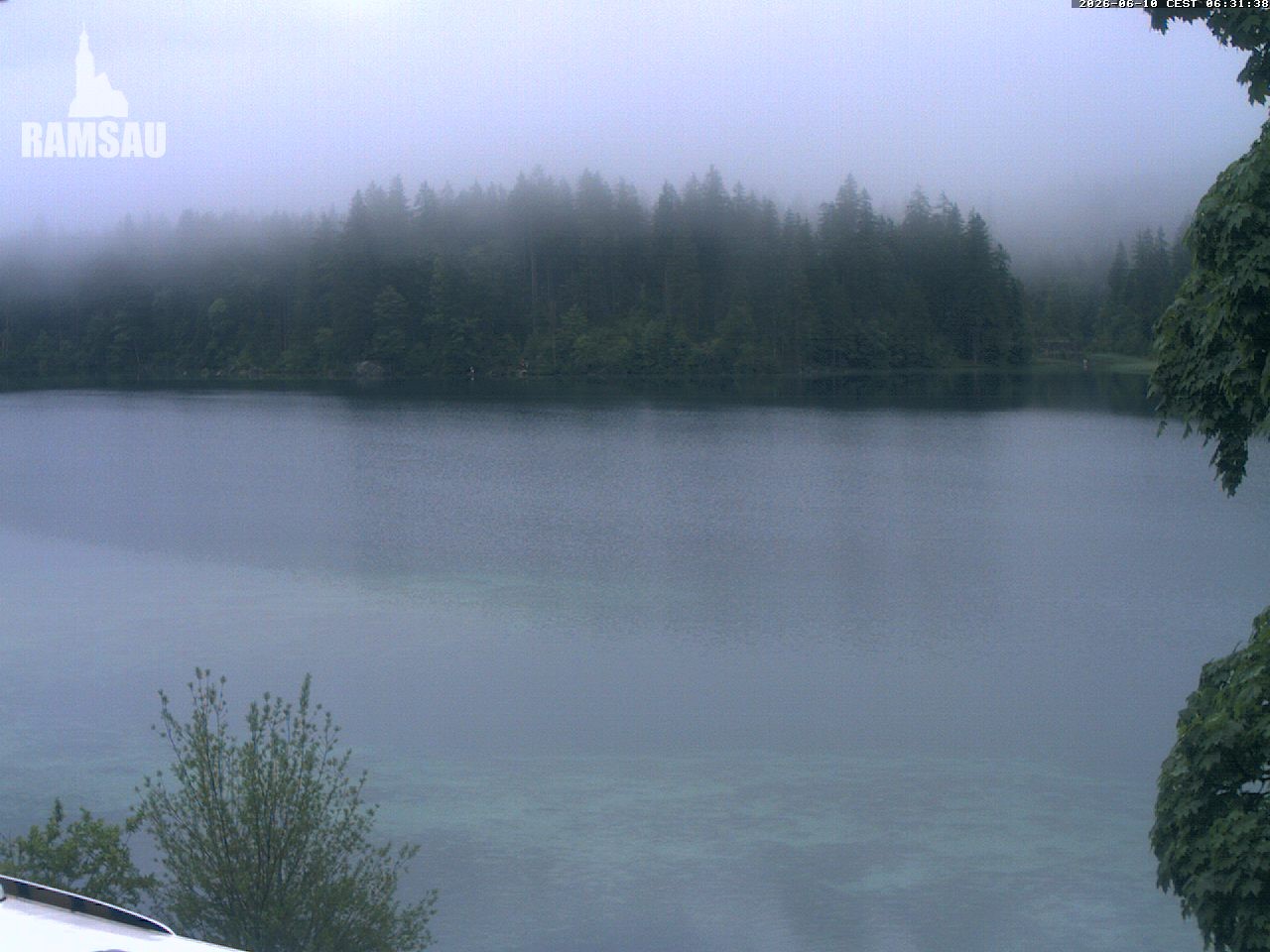 Archiv Foto Webcam Blick auf den Hintersee in Ramsau bei Berchtesgaden