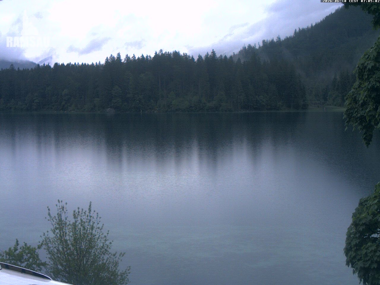 Archiv Foto Webcam Blick auf den Hintersee in Ramsau bei Berchtesgaden