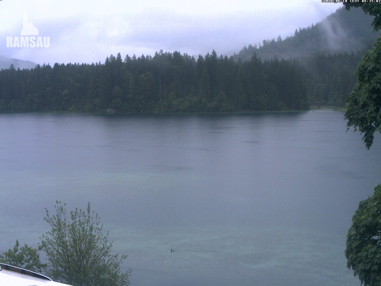 Archiv Foto Webcam Blick auf den Hintersee in Ramsau bei Berchtesgaden