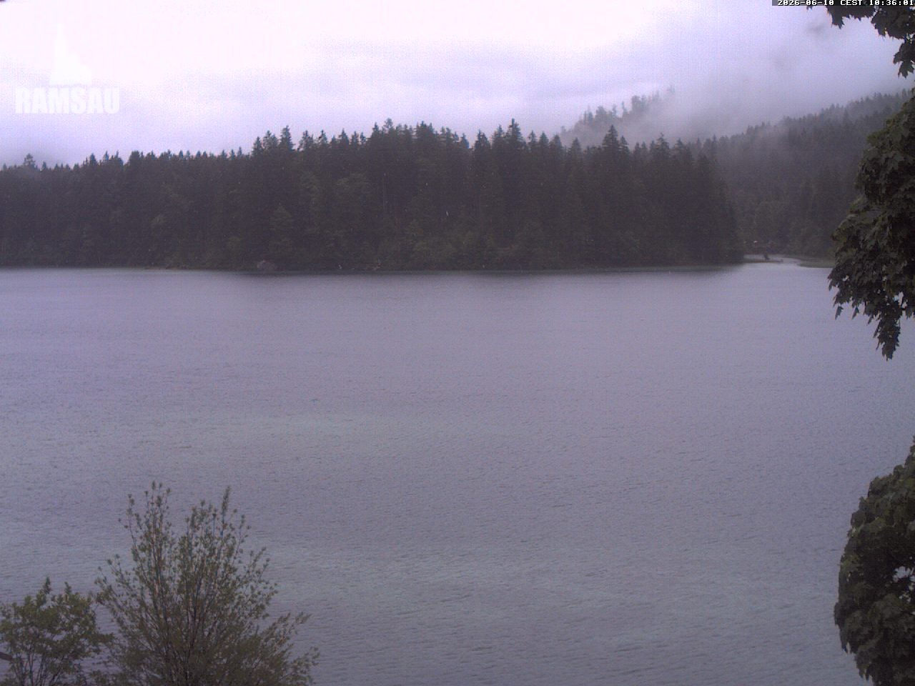 Archiv Foto Webcam Blick auf den Hintersee in Ramsau bei Berchtesgaden