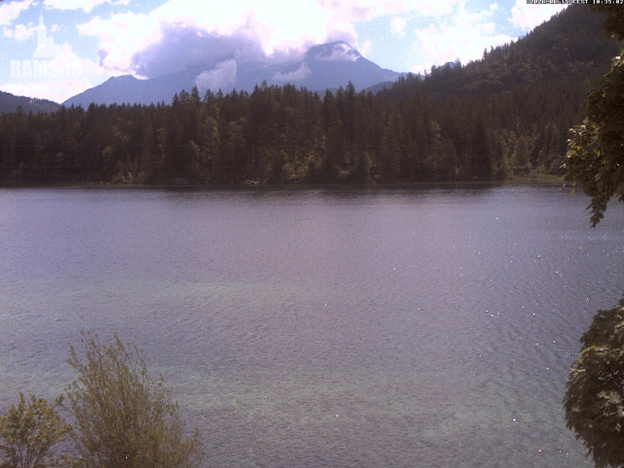 Archiv Foto Webcam Blick auf den Hintersee in Ramsau bei Berchtesgaden
