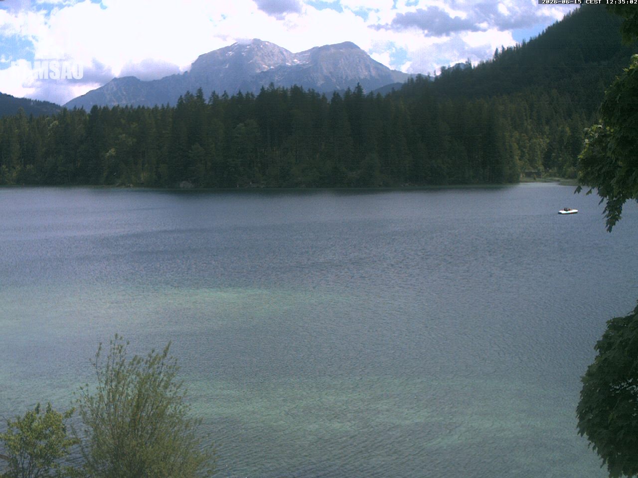 Archiv Foto Webcam Blick auf den Hintersee in Ramsau bei Berchtesgaden