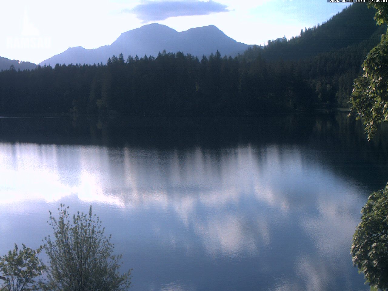 Archiv Foto Webcam Blick auf den Hintersee in Ramsau bei Berchtesgaden
