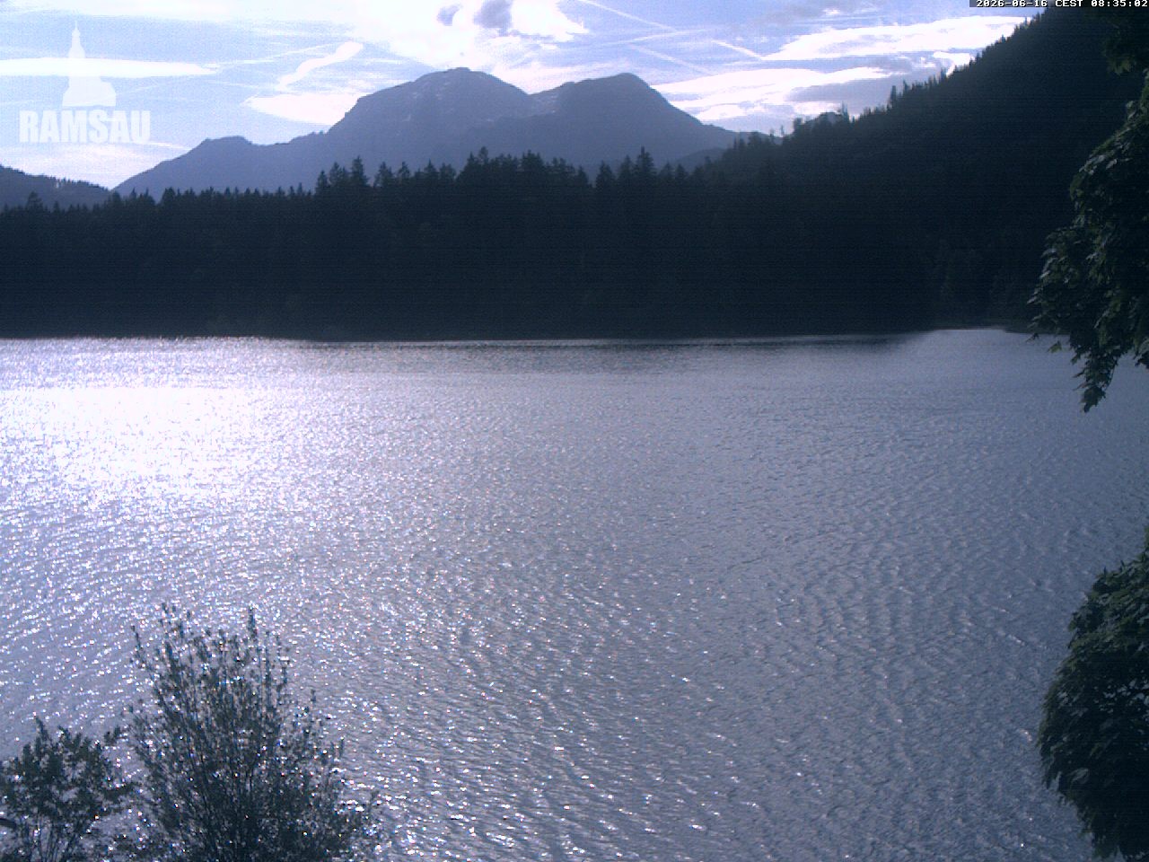Archiv Foto Webcam Blick auf den Hintersee in Ramsau bei Berchtesgaden