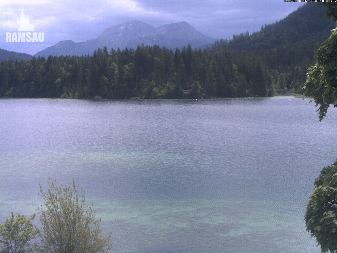 Archiv Foto Webcam Blick auf den Hintersee in Ramsau bei Berchtesgaden