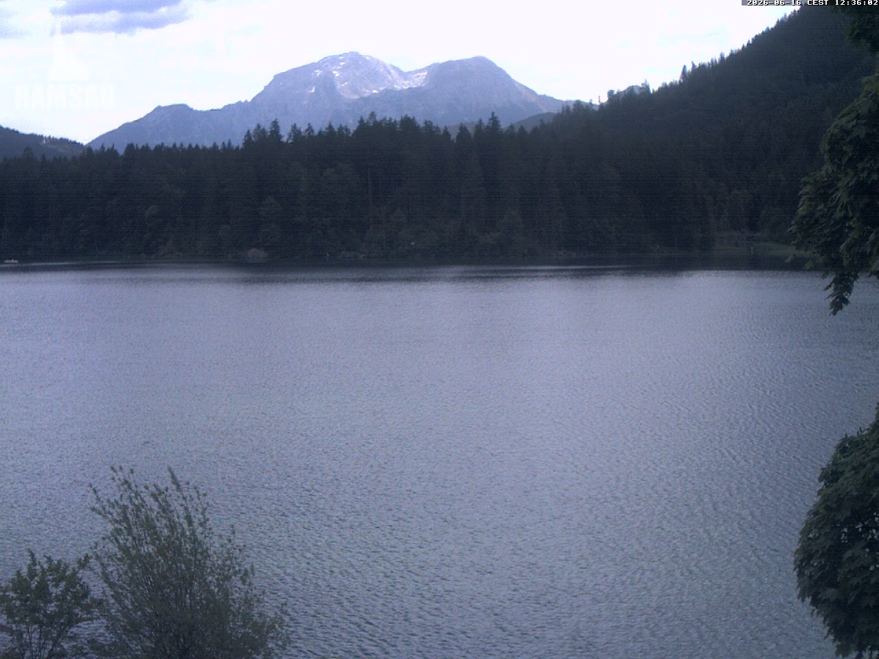 Archiv Foto Webcam Blick auf den Hintersee in Ramsau bei Berchtesgaden