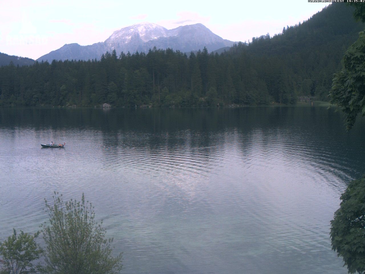 Archiv Foto Webcam Blick auf den Hintersee in Ramsau bei Berchtesgaden