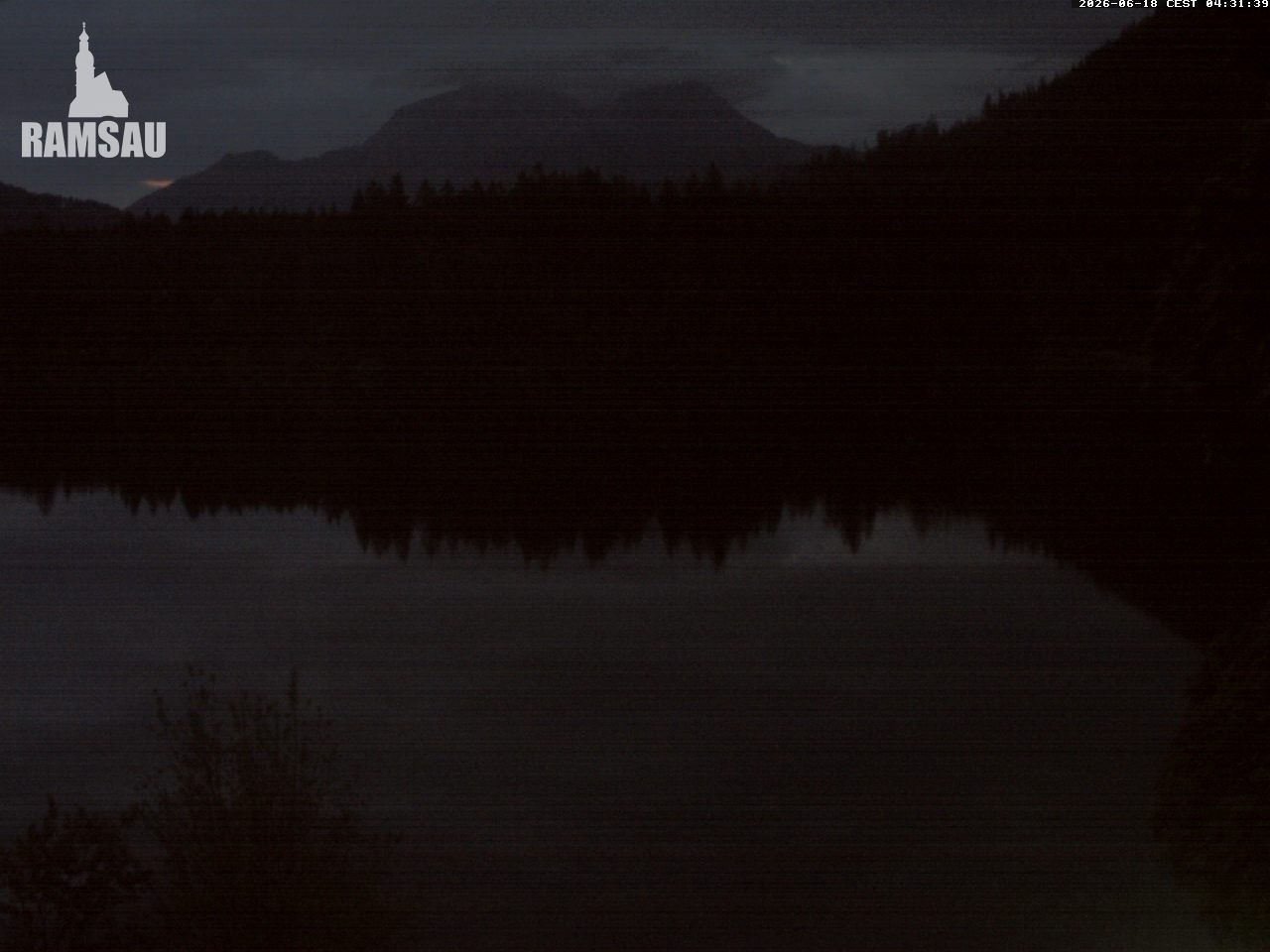 Archiv Foto Webcam Blick auf den Hintersee in Ramsau bei Berchtesgaden