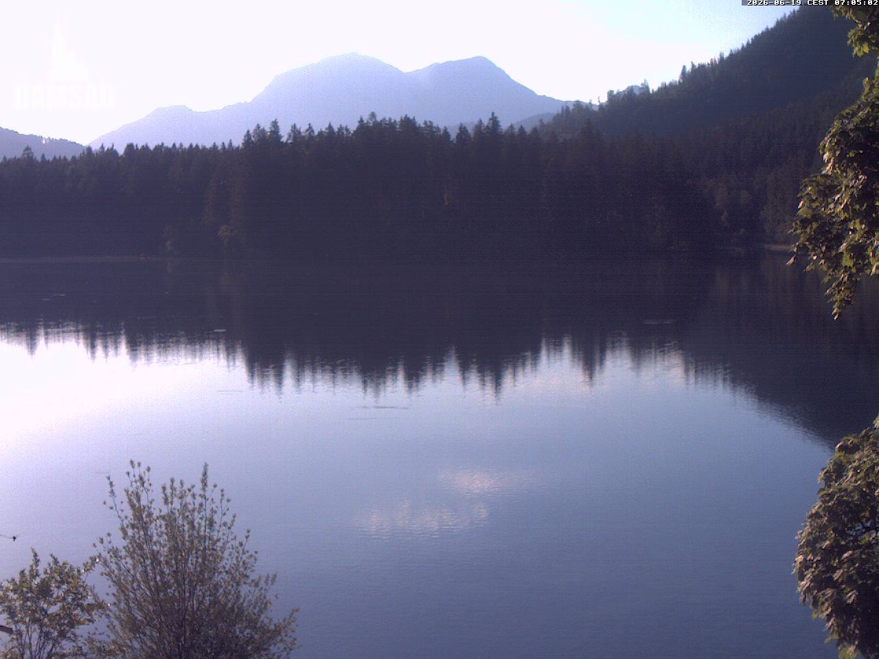 Archiv Foto Webcam Blick auf den Hintersee in Ramsau bei Berchtesgaden