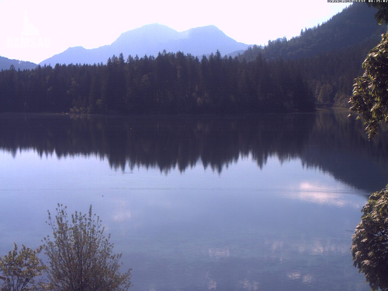 Archiv Foto Webcam Blick auf den Hintersee in Ramsau bei Berchtesgaden
