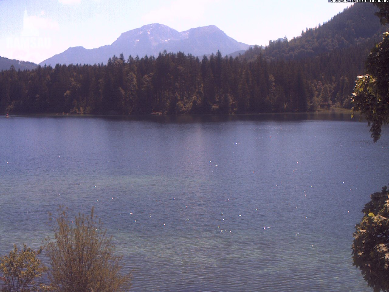 Archiv Foto Webcam Blick auf den Hintersee in Ramsau bei Berchtesgaden