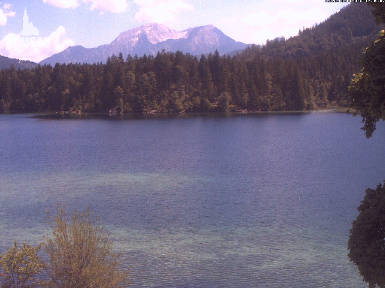Archiv Foto Webcam Blick auf den Hintersee in Ramsau bei Berchtesgaden