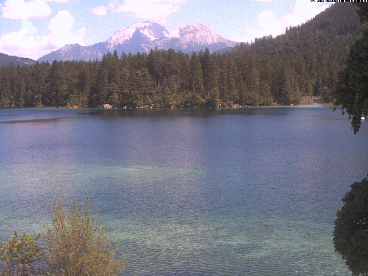 Archiv Foto Webcam Blick auf den Hintersee in Ramsau bei Berchtesgaden